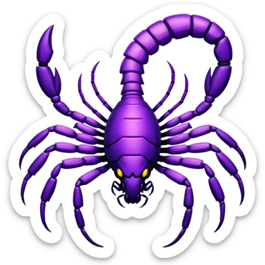 please make Scorpion of purple sticker