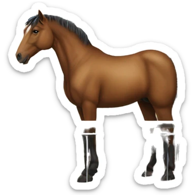 horse on a pescara balcony sticker