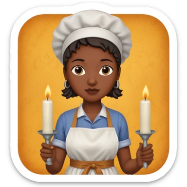 Candle Maker black woman sticker