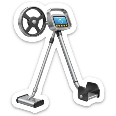 Realistic metal detector like a minelab sticker