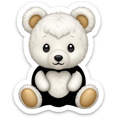 Oso de peluche blanco cute sticker