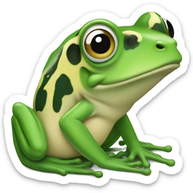 trans frog sticker