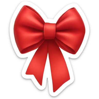 Red bow sticker