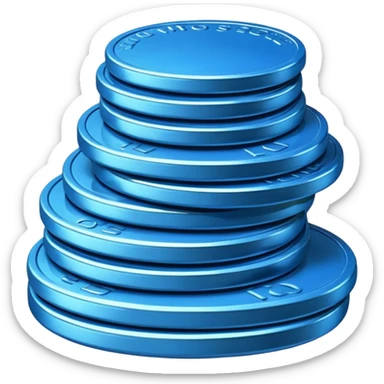 blue coin credit pack sticker