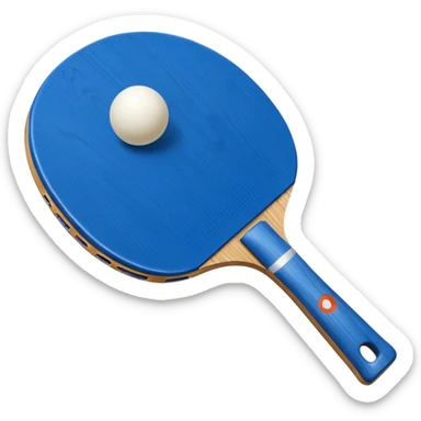 Ping pong raquet blue sticker