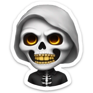 💀 + 🥶 sticker