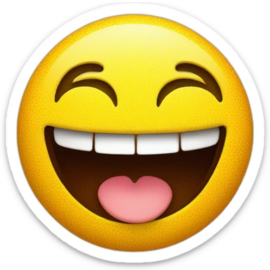 Smiley face with dimples sticker