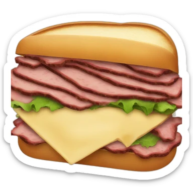Pastrami sandwich sticker