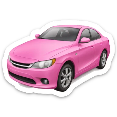 Pink car sticker