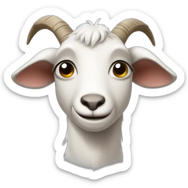 crying goat sticker