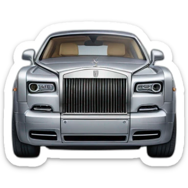 rolls royce phantom silver sticker
