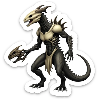  Venom-Marowak-Xenomorph-hybrid-fantasy-creature (full body) sticker