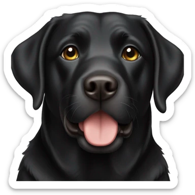 Black labrador retriever sticker
