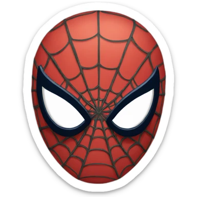 Spider-man mask emoji sticker