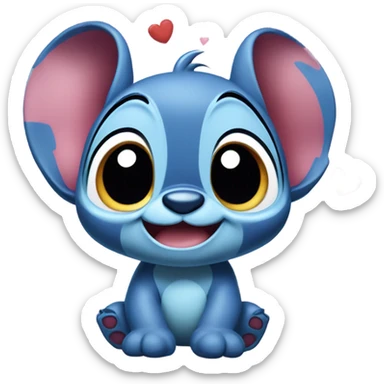 Stitch in love sticker