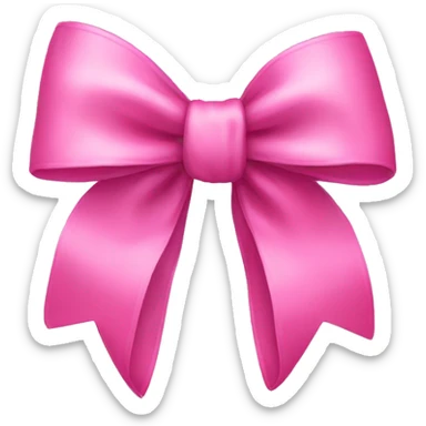 pink pretty bow sticker