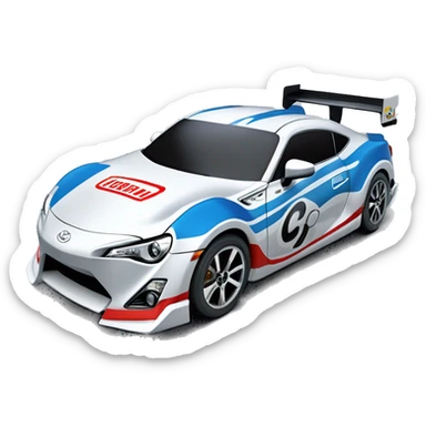Radio Controlled Captain Rex themed 2013 Toyota 86 shaped like a Formula One race car with exposed turbine wheels  sticker