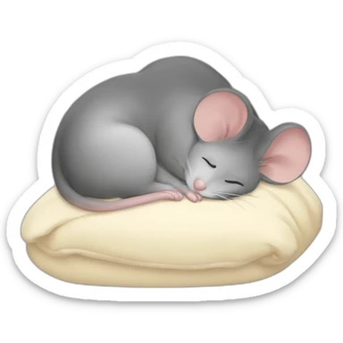 Mouse slepping sticker