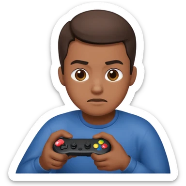 A disabled man playing vidéo game sticker