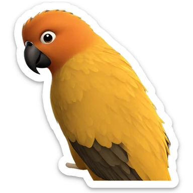 indoors bird meme with boy sticker
