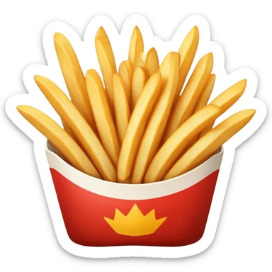 Fries sticker