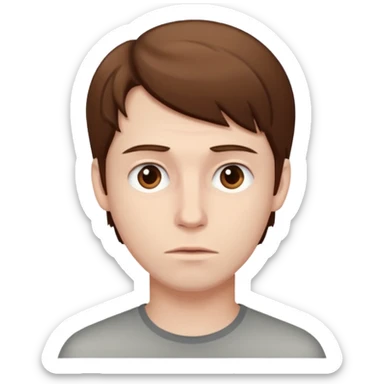 A guy who is dumb sticker