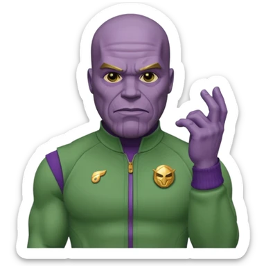 Thanos squidgame 230 player (T.O.P) emoji sticker