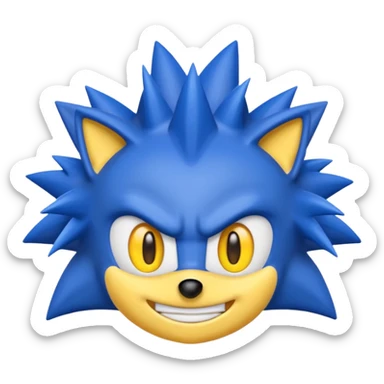 emoji sonic sticker
