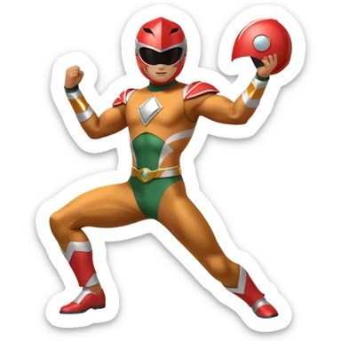 brown power ranger emoji sticker