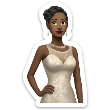 Hyper Realistic detailed luxury dress sticker