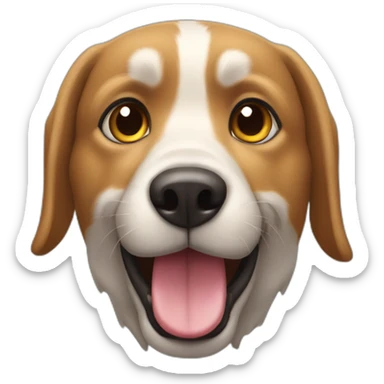 PERRO CON CARA DE RATON sticker