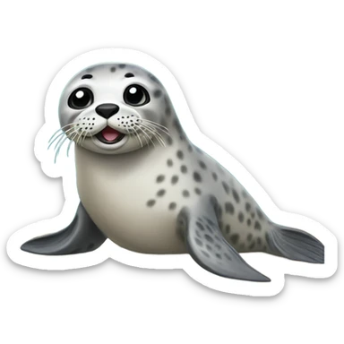 Harbor seal sticker