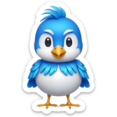 
3D emoji of a small bird, in Apple Memoji style. Soft studio lighting, glossy finish, black background, minimalistic and centered composition.
 sticker