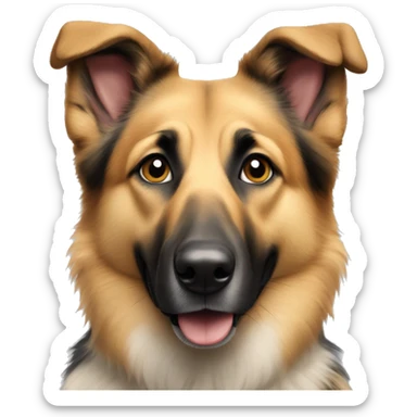German shepherd and collie mixed dog sticker