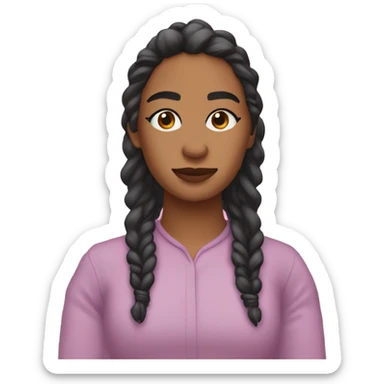 🧘🏽‍♀️ de rosa sticker