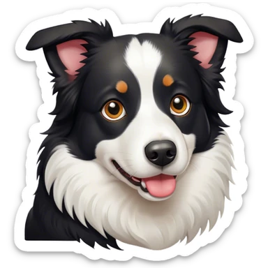 a border collie dog  sticker