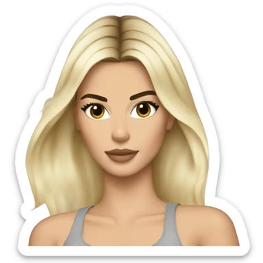 kendall jenner with blonde hair sticker