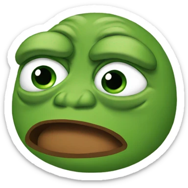Pepe crying sticker