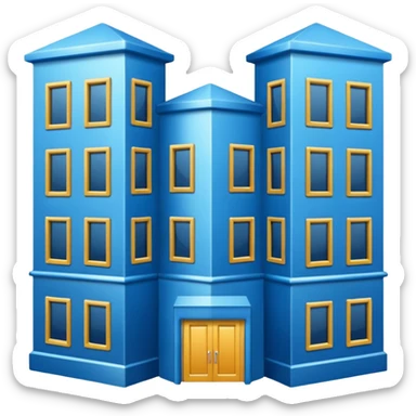 ELEMENTOS DE ARQUITECTURA COLOR AZUL sticker