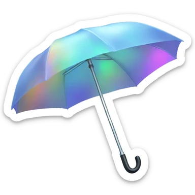 Holographic umbrella sticker