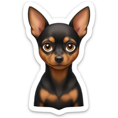 Miniature Pinscher dog sticker