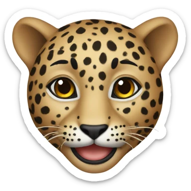 leopard sticker