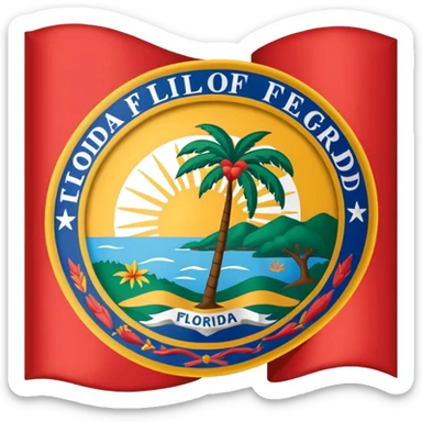 No the Florida flag  sticker