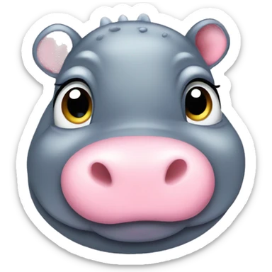 Baby hippo  sticker