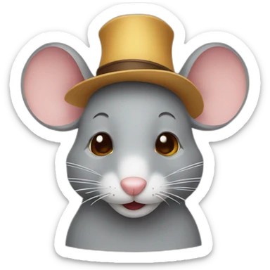 mouse in a hat sticker