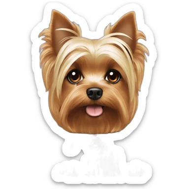 yorkie white tan black hocus pocus sticker