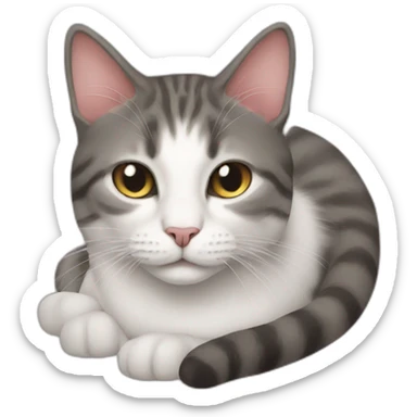 cat-on-a-cat sticker