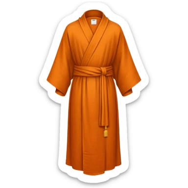 Monk Robe – Simple orange-brown robe draped loosely. sticker