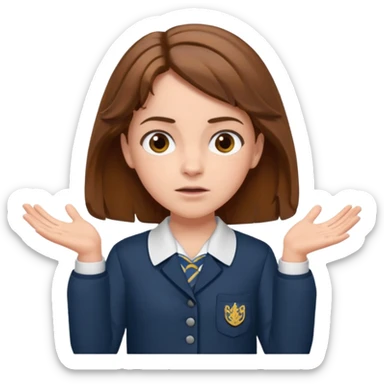 hermione shrugging,  sticker