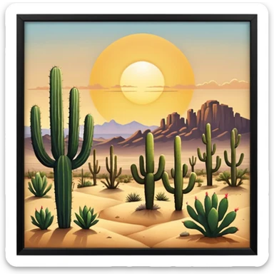 landscape in Texas sticker